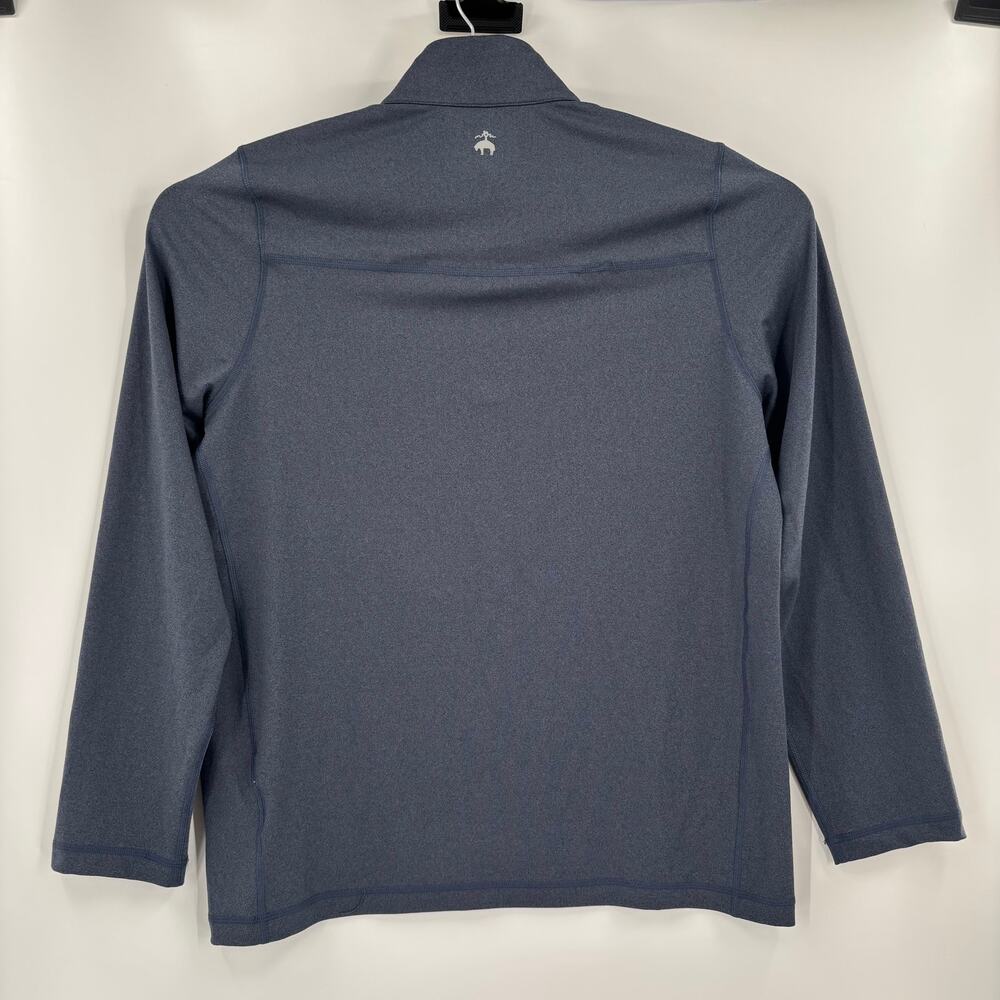 Brooks Brothers Mens Large Blue Cotton 1/4 Zip Pullover Sweater - Picture 6 of 7